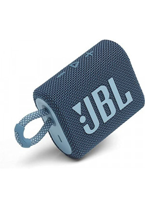 JBL Go 3 Portable Waterproof Wireless IP67 Dustproof Outdoor Bluetooth Speaker (Blue)