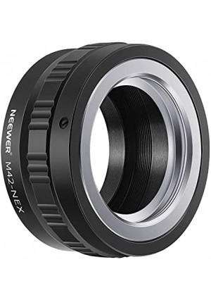 Neewer Lens Mount Adapter for M42 Lens to Sony NEX E-Mount Camera,fits Sony A7 A7S/A7SII A7R/A7RII A7II A3000 A6000 A6300 NEX-3 NEX-3C NEX-5 NEX-5C NEX-5N NEX-5R NEX-6 NEX-7 NEX-VG10/20