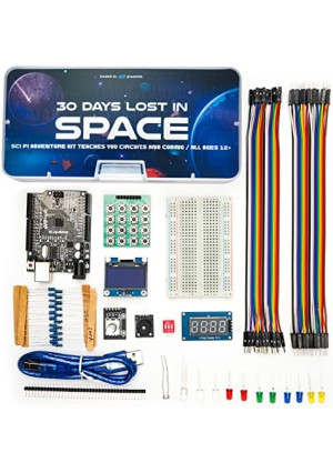 | Adventure Kit: 30 Days Lost in Space for Exploratory Skills | Arduino IDE Compatible | Coding Challenge | Kids & Teens Robotics Project | Engineering Set by NASA Researcher