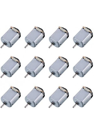 Topoox 12 Pack DC Motor 1.5-3V 15000RPM Mini Electric Hobby Motor for DIY Toys Science Projects