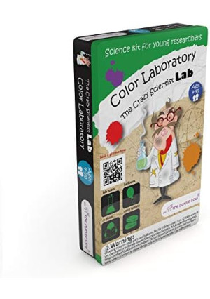 The Purple Cow Crazy Scientist Color Laboratoty - Science Kits for Young Researchers. for Learning & Education - STEM Educational Games for Kids, Boys & Girls, with Instructions