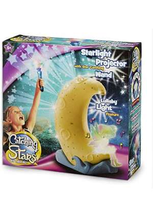 Fotorama Kids Catching Stars Game with Magic Fairy Wand and Moonlight Star Projector, Perfect Slumber Party Game, Switch to Night Lamp Mode for Starry Skies Before Falling Asleep, for Ages 5 and Up