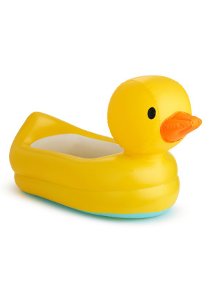 Munchkin White Hot Inflatable Duck Safety Baby Bath Tub, Yellow