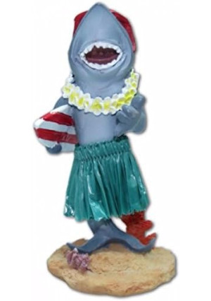 Hawaiian Miniature Dashboard Doll Shark with Surfboard