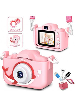 KeBuLe Kids Camera for Girls and Boys,Children Camera Digital Video,Kid Camera 2.0 Inches Screen 20.0MP Video, 32GB SD Card Include, Kid Toys Gift for Birthday,Chrismats Gift for 3-12 Years Old