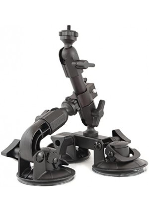 Delkin Devices Fat Gecko Triple Suction Camera Mount (DDMNT-TRIPLE) , Black