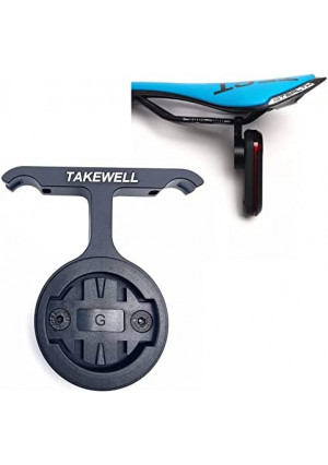 TAKEWELL Bicycle Saddle Seat-Post Mount for Garmin Varia Rear View Radar Light, Compatible for RTL500, RTL510, RTL515, RVR315, Aluminum Alloy Mount Holder for Bicycle Saddle/Seat Bow