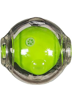 Chase 'n Chomp Amazing Squeaker Ball Toy for Pets, Clear, 2.5 Inch