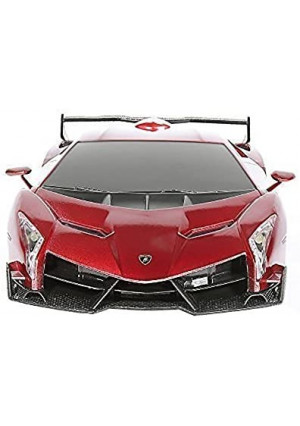 RW 1/24 Scale Lamborghini Veneno Car Radio Remote Control Sport Racing Car RC,Red