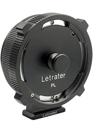 Letrater PL Lens Mount Adapter, PL to Sony E/NEX Mount Cameras A7S3/FS7/5/FX9 /A7R4/R3/a Series/Nex Series (PL-E/PL-NEX)