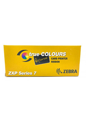 ZEBRA Technologies 800077-740 True Colors IX Series Color Ribbon for ZXP Series, 7 Compatible, Ymcko, 250 Labels per Roll