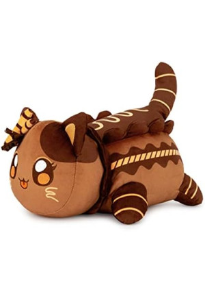 Chocolate Cat Stuffed Animal Plush,Soft Meemeows Cat Plush Doll Birthday, Party Gift for Kids Girlfriend and Sisters