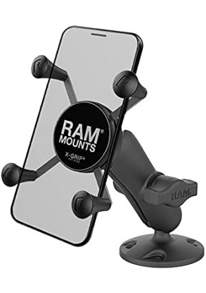 RAM Mounts RAP-B-138-UN7U X-Grip High-Strength Composite Phone Mount with Drill-Down Base with Medium Arm