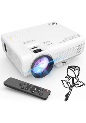 6500Lumens Portable Projector for Home Theater Entertainment, Full HD 1080P Supported Mini Projector HDMI AV USB Sound Bar Supported