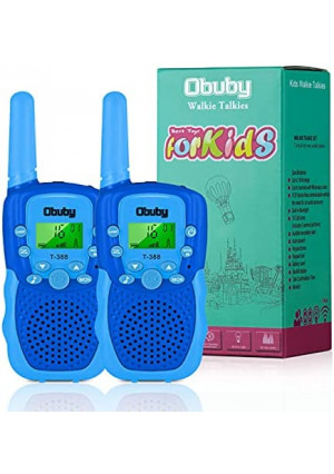 Obuby Toys for 3-12 Year Old Boys Girls Walkie Talkies for Kids 22 Channels 2 Way Radio Gifts with Backlit LCD Flashlight 3 KMs Range Gift Toy for Boy Girl to Outside,Camping,Hiking