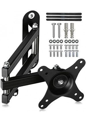 Suptek TV Wall Mount Swivel Tilt Rotation Full Motion Adjustable Articulating for Most 15- 32 inch LED, LCD Monitor Wall Mount VESA 75,100 (MA2720)