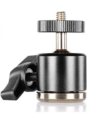 Neewer® Aluminum Alloy 360 Degree Rotating Swivel Mini Ball Head with 1/4" 3/8" Thread Base Mount for DSLR Camera Like Canon,Nikon,Sony/Camcorder/iPhone 6s/6/5S/5/4S/4,Gopro HD Hero 1/2/3/3+/4