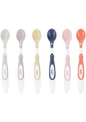 Mr. Pen- Baby Spoons, 6 Pack, Silicone Baby Spoon, Soft-Tip Baby Feeding Spoon, Infant Spoons, Feeding Spoons for Babies, Baby Food Spoon, Spoons for Baby, Toddler Spoons