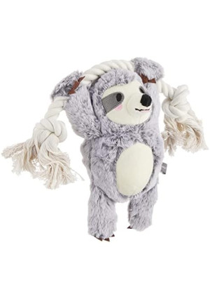 Fringe Studio Dog Toy, Girlie Sloth On A Rope Plsh Pet Toy (289372), 1 Count (Pack of 1)