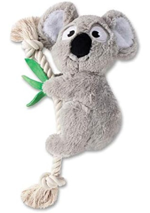 Fringe Studio Squeaker Pet Toy, Koala Bear (289652), Gray X-Large