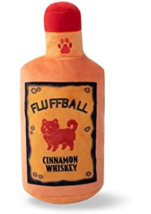 Fringe Studio Plush Dog Toy, FLUFFBALL Cinnamon Whiskey (289715) Medium