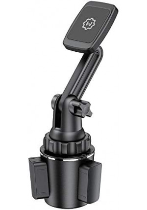 Magnetic Cup Holder Phone Mount, WixGear Extendable Arm Universal Car Cup Holder Adjustable Base Automobile Cup Holder Smart Phone Cradle Car Mount