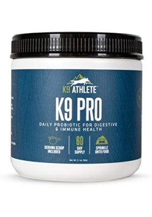 K9 Athlete - K9 Pro | Dog Probiotic Powder - Dog Probiotics and Digestive Enzymes - Anti-Diarrhea Dog Nutritional Supplement - Canine Probiotic for Dog Digestive Support - Probiotics for Dogs