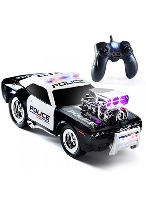 Prextex RC Police Car Remote Control Police Car RC Toys Radio Control Police Car Toys for Boy, Remote Control Car with Lights and Siren for Toddler, 4-7 5 Years Old Boys and Up | Toy Cars