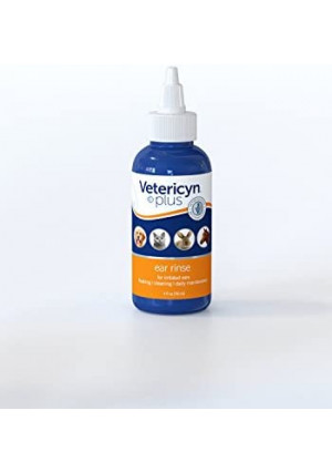 Vetericyn Plus All Animal Ear Rinse Liquid, 4-ounce Drops