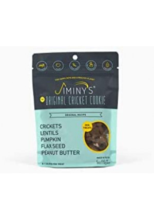 Jiminy's Cricket Treats - Hypoallergenic Dog Treats, 100% Made in The USA, Cricket Dog Treats, Gluten-Free, Sustainable, All Natural Dog Treats, High Protein - Pumpkin & Carrot, 6oz Bag