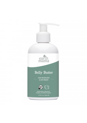 Earth Mama Belly Butter for Itchy Pregnancy Stretch Marks, 8 fl oz