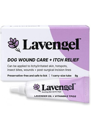 Lavengel Dog Skin Care Gel - Highly Concentrated Antimicrobial Ointment Relieves Itchy Skin and Heals Wounds Naturally, Natural First-Aid Helps Reduce Skin Irritation and Hotspots, We Support Rescues