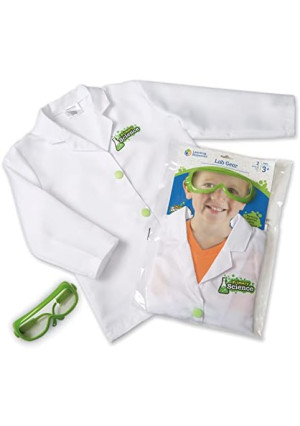 Learning Resources Lab Gear - 2 Pieces, Ages 3+ Toddler Learning Games, Pretend Play Scientist Costume, Lab Gear for Kids, Science for Kids, STEM Games