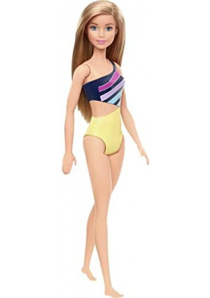 Barbie Doll, Blonde, Wearing Swimsuit, for Kids 3 to 7 Years Old