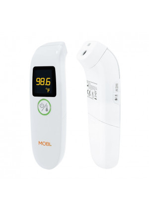 MOBI Air Non-Contact Forehead Thermometer with Integrated Distance Sensor, Smart Medication Reminder & Memory Recall