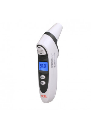 MOBI DualScan Prime Ear and Forehead Digital Thermometer with Memory Recording and Food Bottle Readings, Fever Thermometer, Forehead Thermometer, Ear Thermometer, Baby Thermometer