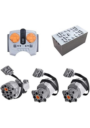 5Pcs DIY Motor Remote Control Motor Kit Power Functions Set Compatible with Lego