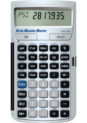 Calculated Industries 8025 Ultra Measure Master Measurement Conversion Calculator, Silver