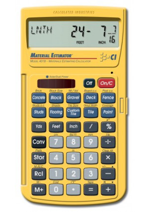 Calculated Industries 4019 Materials Estimating Calculator