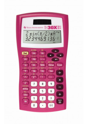 Texas Instruments TI-30X IIS 2-Line Scientific Calculator, Pink