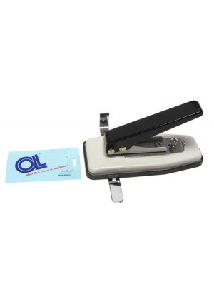 TruLam Id Card Badge Slotted Hole Punch with Side and Depth Guides Desktop Card Slotting Tool by Lamination Depot