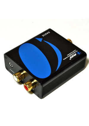 Orei DA21X Premium Optical SPDIF/Coaxial Digital to RCA L/R Analog Audio Converter with 3.5mm Jack Support Headphone/Speaker Outputs
