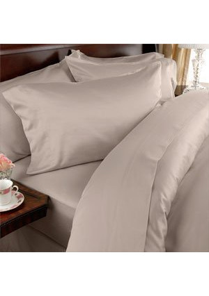 Elegant Comfort 1500 Thread Count Egyptian Quality 4-Piece Bed Sheet Sets, Queen, Deep Pockets, Beige