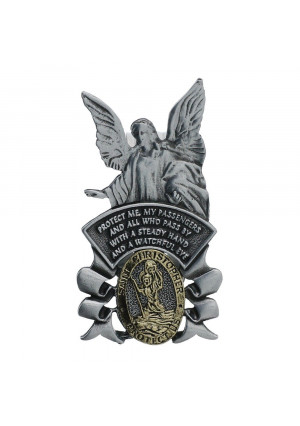 Guardian Angel and St. Christopher Visor Clip