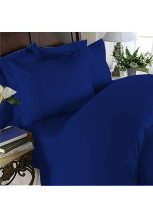 Elegant Comfort 1500 Thread Count Egyptian Quality 4-Piece Bed Sheet Sets with Deep Pockets, Queen, Royal Blue