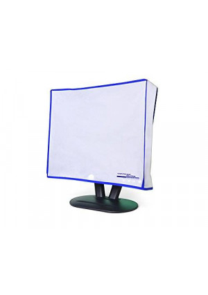 Computer Dust Solutions, LLC Dust and water resistant silky smooth antistatic vinyl LCD Monitor Dust Cover for 24" LCD (24W x18H x3D)