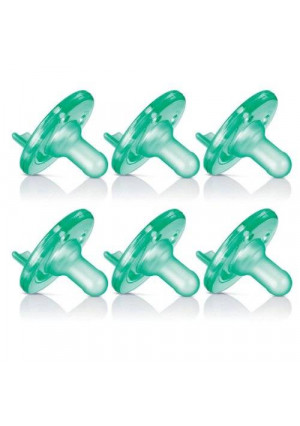 Philips Avent Soothie Pacifier, 0-3 Months, Green - 6 Pack