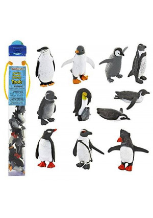 Safari Ltd. Safari Ltd Penguin TOOB With 11 Fun and Flightless Figurines