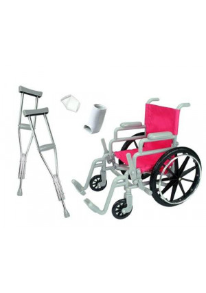 Doll Wheelchair Set for 18 Inch Dolls Like American Girl Dolls Made by Sophia's