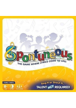 Spontuneous - Family Board Game Night - The Game Where Lyrics Come to Life! Sing It or Shout It....Talent NOT Required! (2015 Best Gifts 